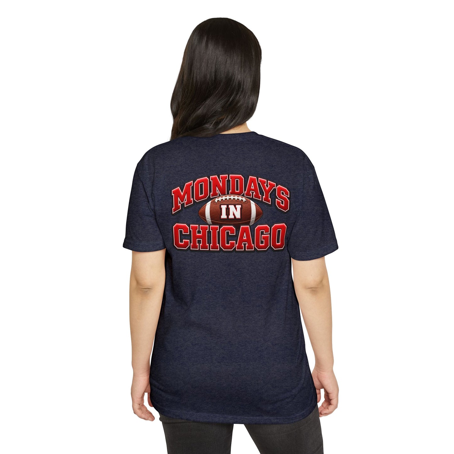 Mondays in Chicago Football T-Shirt