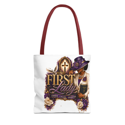 First Lady Christian Tote Bag — Chosen, Called, Anointed Church Purse
