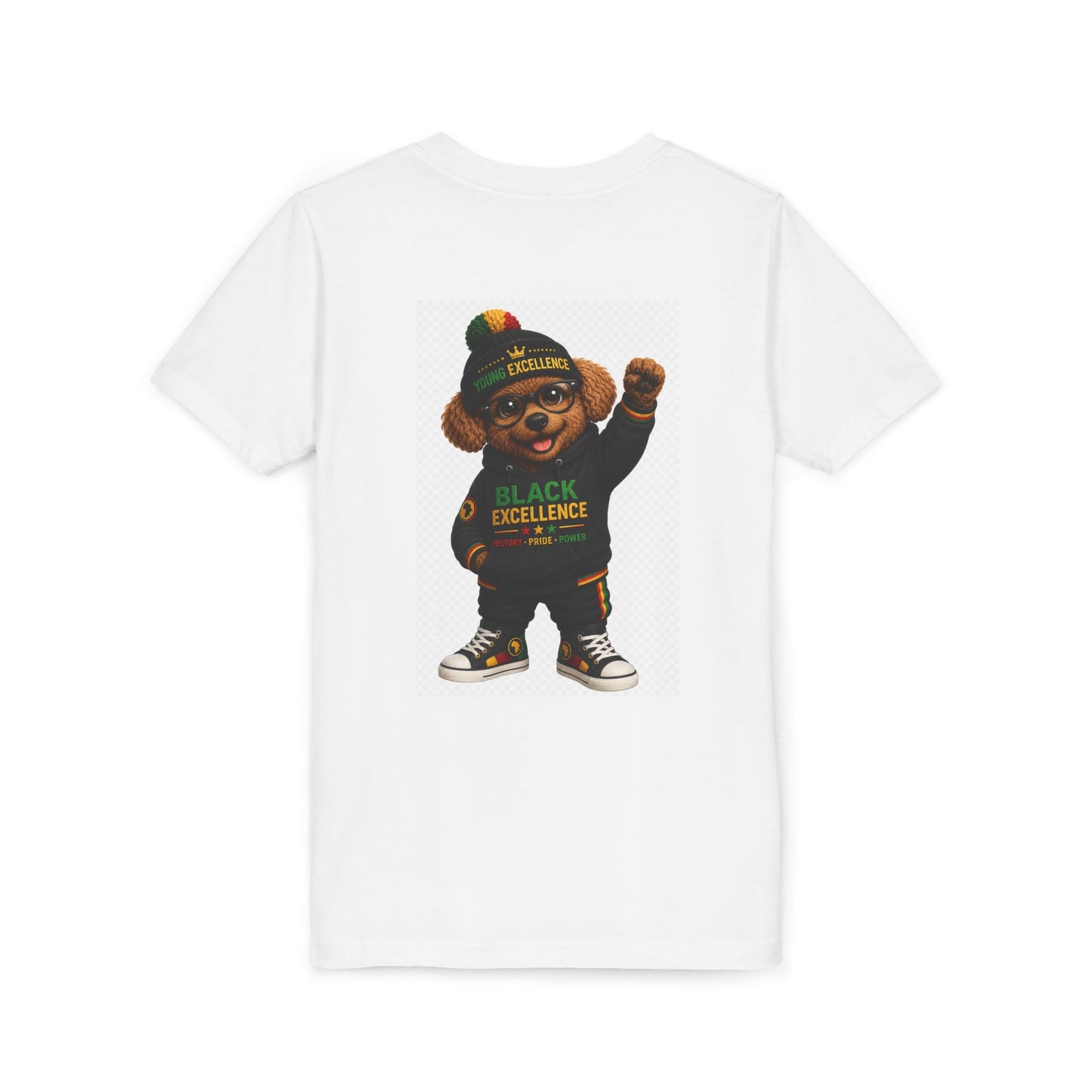 Youth Tee — 'Black Excellence' Teddy Bear Kids T-Shirt