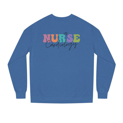 Cardiology Nurse Colorful Typography Crewneck Sweatshirt