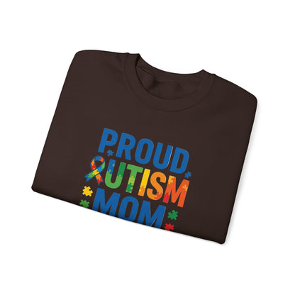 Proud Autism Mom Crewneck Sweatshirt