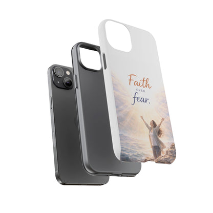 Faith Over Fear Phone Case — Inspirational Christian iPhone Cover