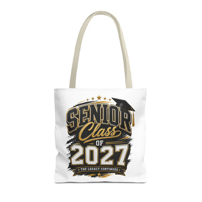 Senior Class of 2027 Tote Bag – Graduation Gift Tote with Cap Graphic