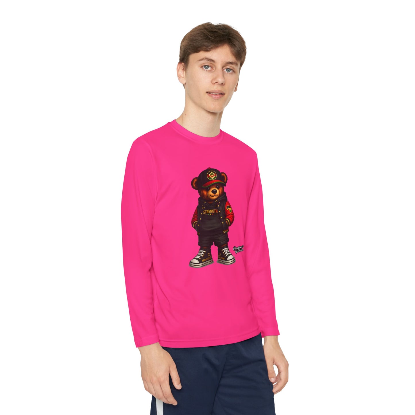 Youth Long Sleeve Tee — Urban Bear Graphic