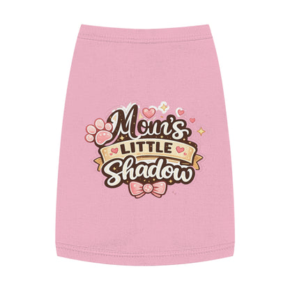 Pet Tank Top — "Mom's Little Shadow" Cute Paw Print Dog Tank