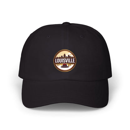 Louisville Skyline Dad Cap — Vintage Round Logo Embroidered Hat