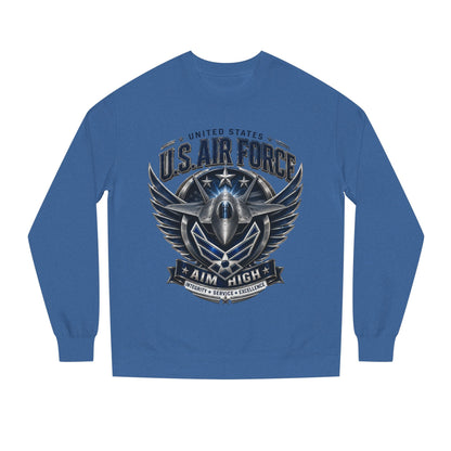 U.S. Air Force 'Aim High' Crewneck Sweatshirt — Military Aviation Graphic