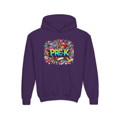 Pre-K Kids Hoodie — Colorful Back-to-School Preschool Sweatshirt