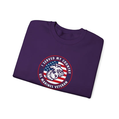 I Served My Country US Marines Veteran Sweatshirt