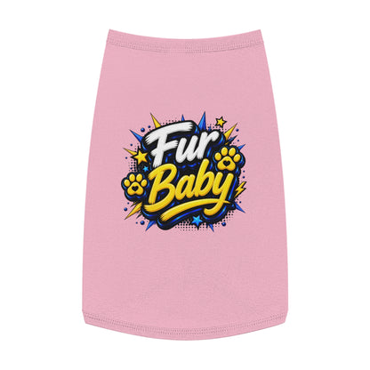 Pet Tank - "Fur Baby" Cute Paw Print Graphic Dog Tank Top