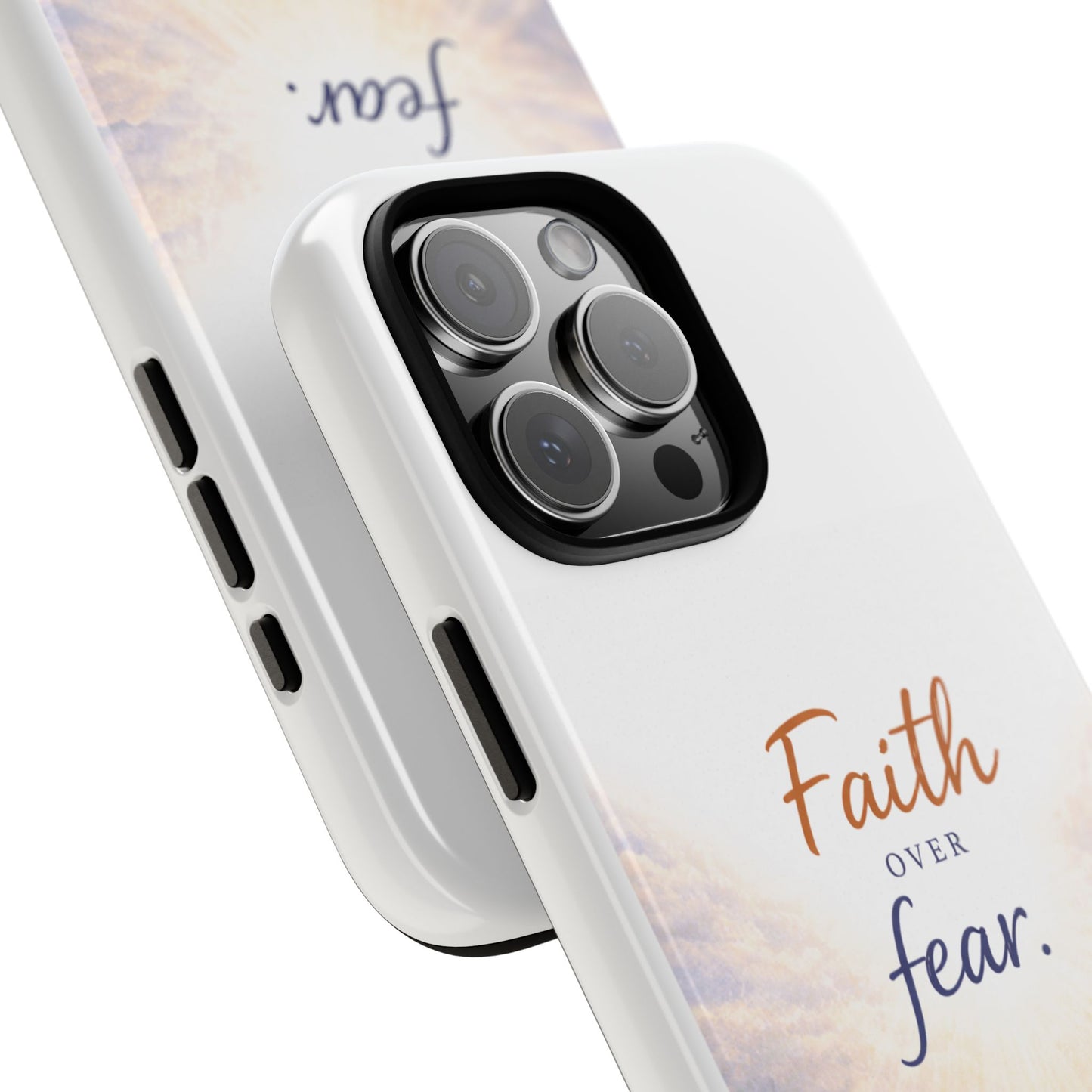 Faith Over Fear Phone Case — Inspirational Christian iPhone Cover