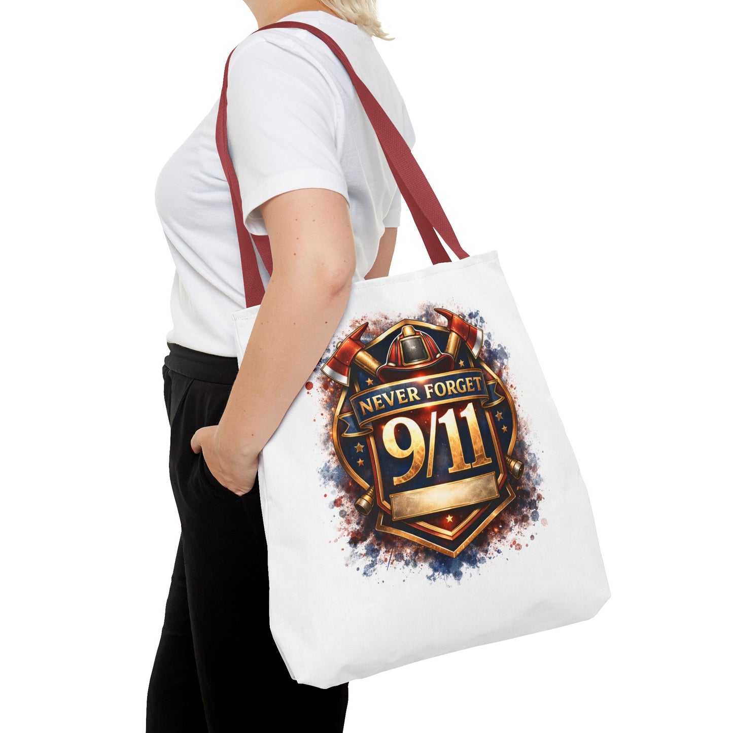 Never Forget 9/11 Memorial Tote Bag