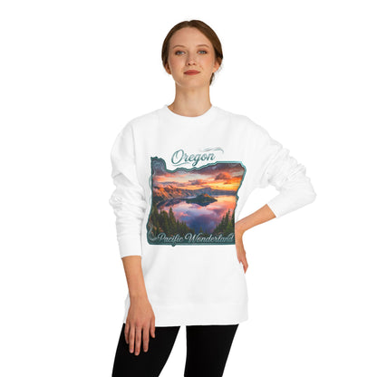 Oregon Scenic Sweatshirt — 'Pacific Wonderland' Sunset Landscape Crewneck