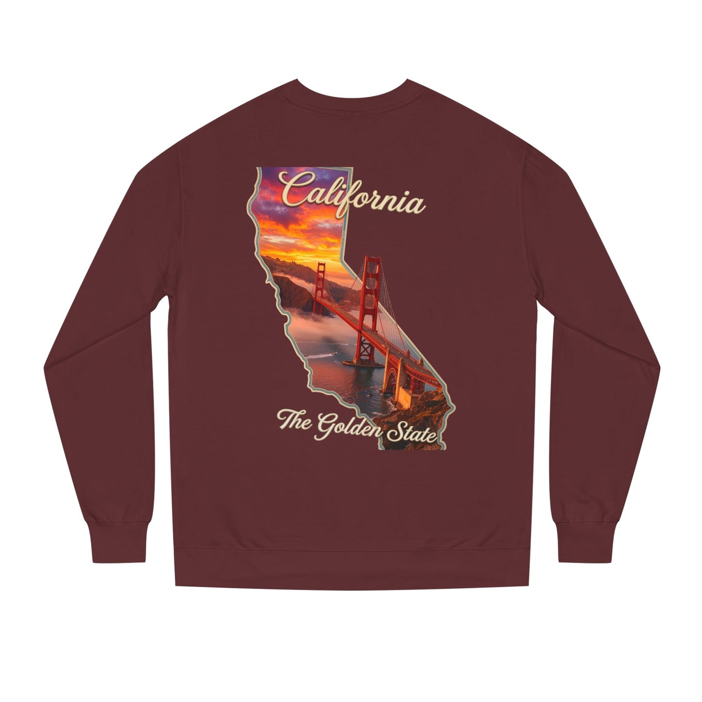 California Golden State Sweatshirt — Golden Gate Sunset Crew
