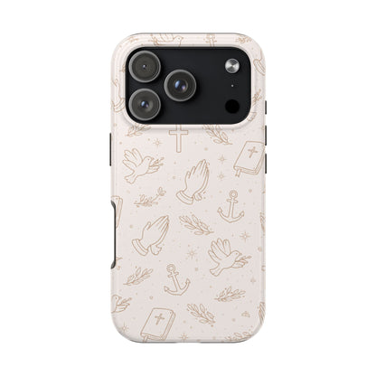 Symbols of Grace Phone Case | Christian Floral iPhone Case