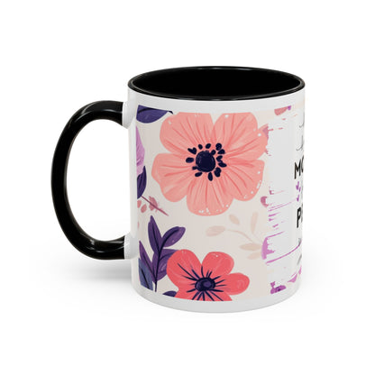 Mother Peace Floral Coffee Mug — "A quiet light, a guiding hand..." Memorial Tribute Mug
