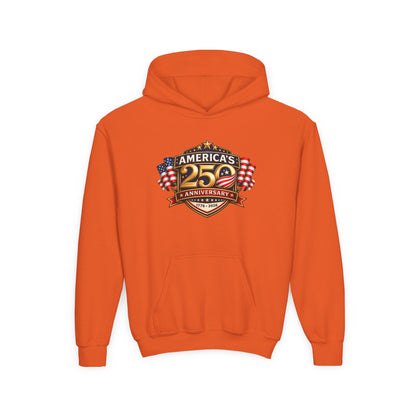 Youth Hoodie — "America's 250th Anniversary" Patriotic 1776-2026 Celebration Design