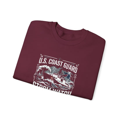U.S. Coast Guard Storm Watch Semper Paratus  Sweatshirt