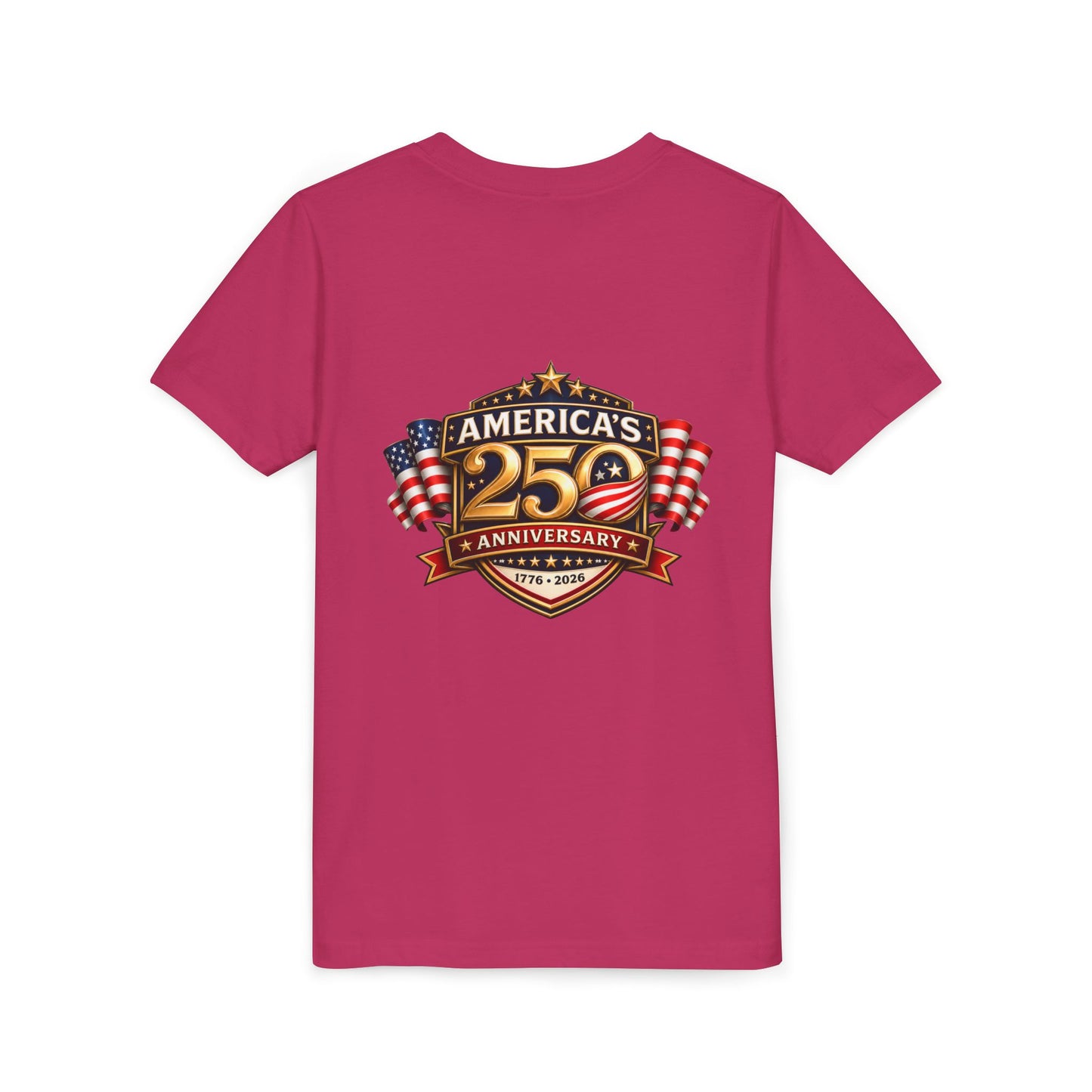 America's 250th Anniversary Youth Tee - Patriotic 1776–2026 Celebration Shirt