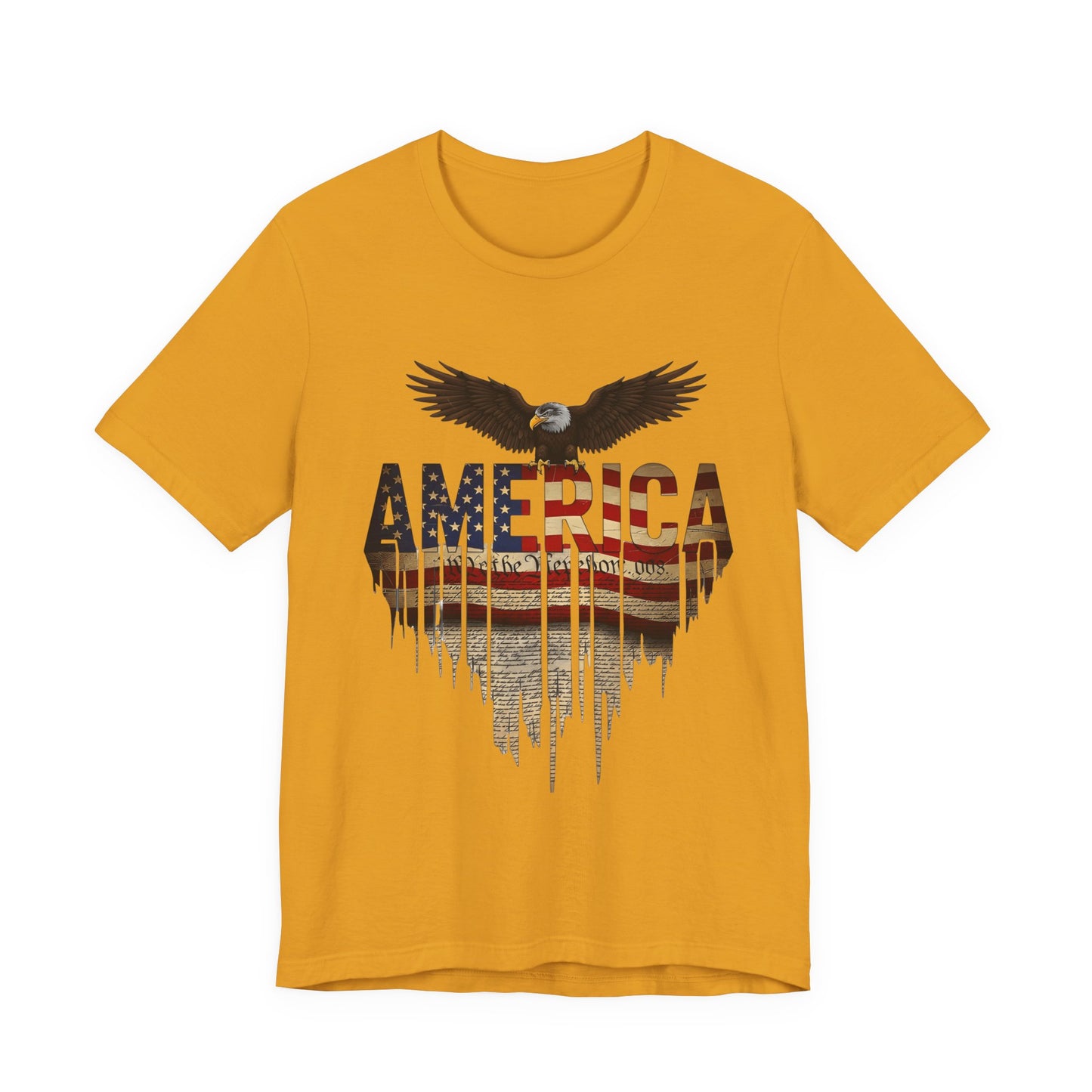America Eagle Flag Graphic T‑Shirt — Patriotic USA Tee for 4th of July