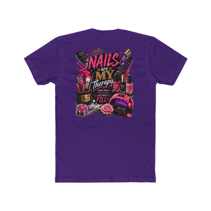 Nails Are My Therapy T-Shirt — Nail Tech & Manicurist Graphic Tee