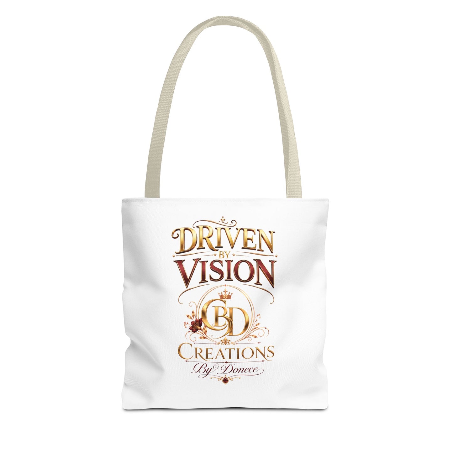 Driven by Vision Tote Bag — Branded BD Creations All-Over Print Tote