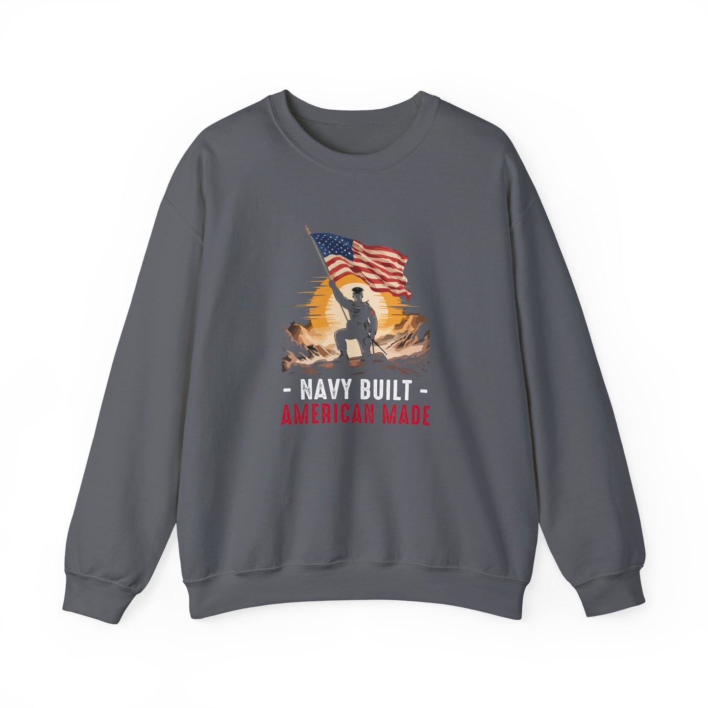 Navy Built • American Made  Sweatshirt