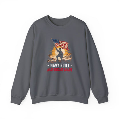 Navy Built • American Made  Sweatshirt