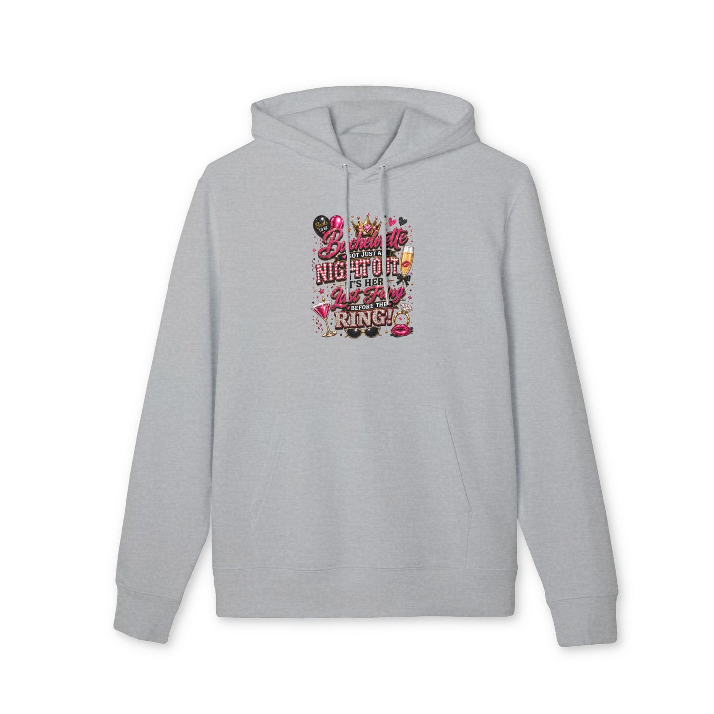 Bachelorette Night Out Hoodie — "It's Her Last Night" Party Pullover