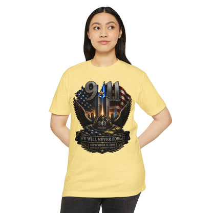 9/11 Memorial T-Shirt — "We Will Never Forget" Tribute Tee