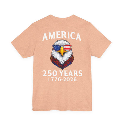 America 250 Years Tee — Patriotic Bald Eagle 1776-2026 T-Shirt