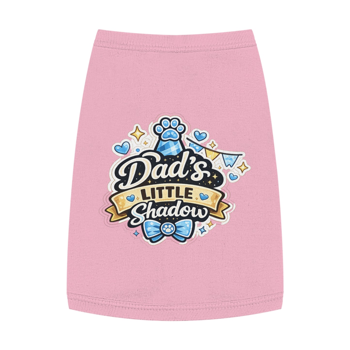 Pet Tank Top - "Dad's Little Shadow" Cute Dog Shirt for Father’s Day & Pet Lovers