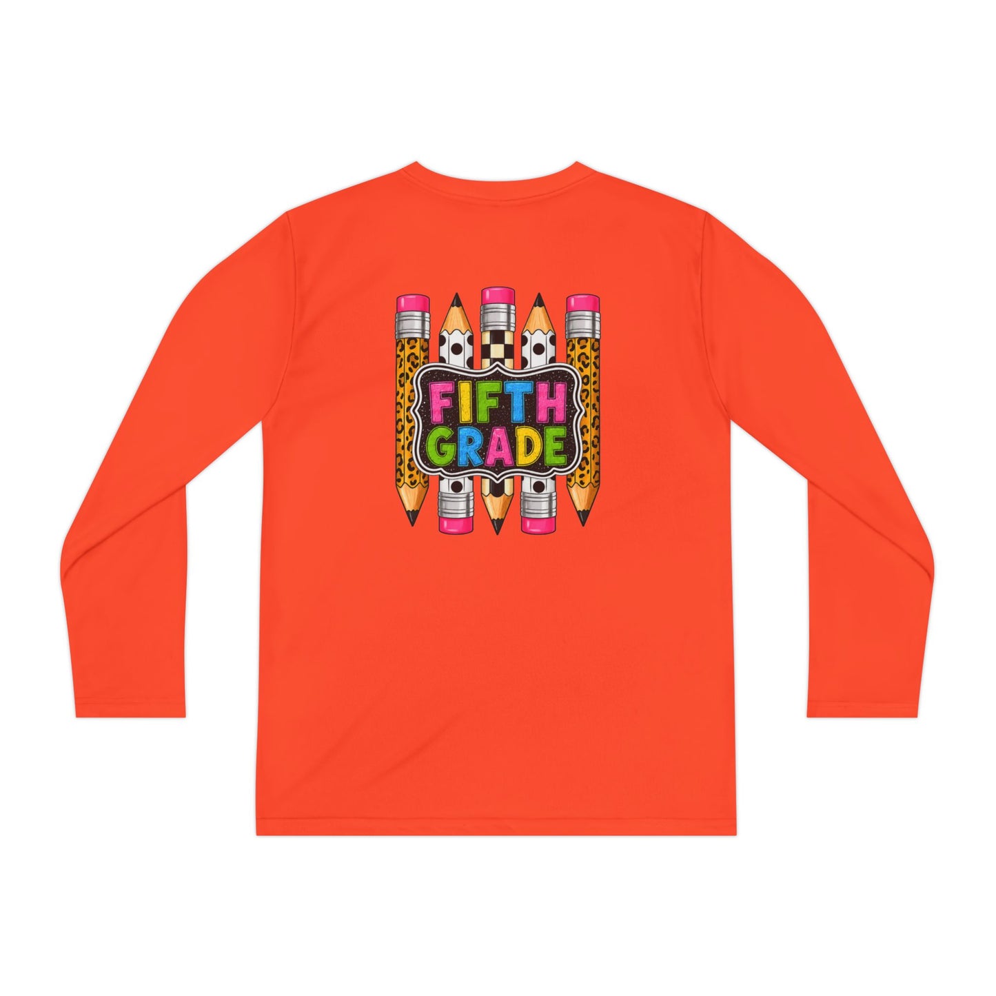 Fifth Grade Pencil Graphic Youth Long Sleeve Tee