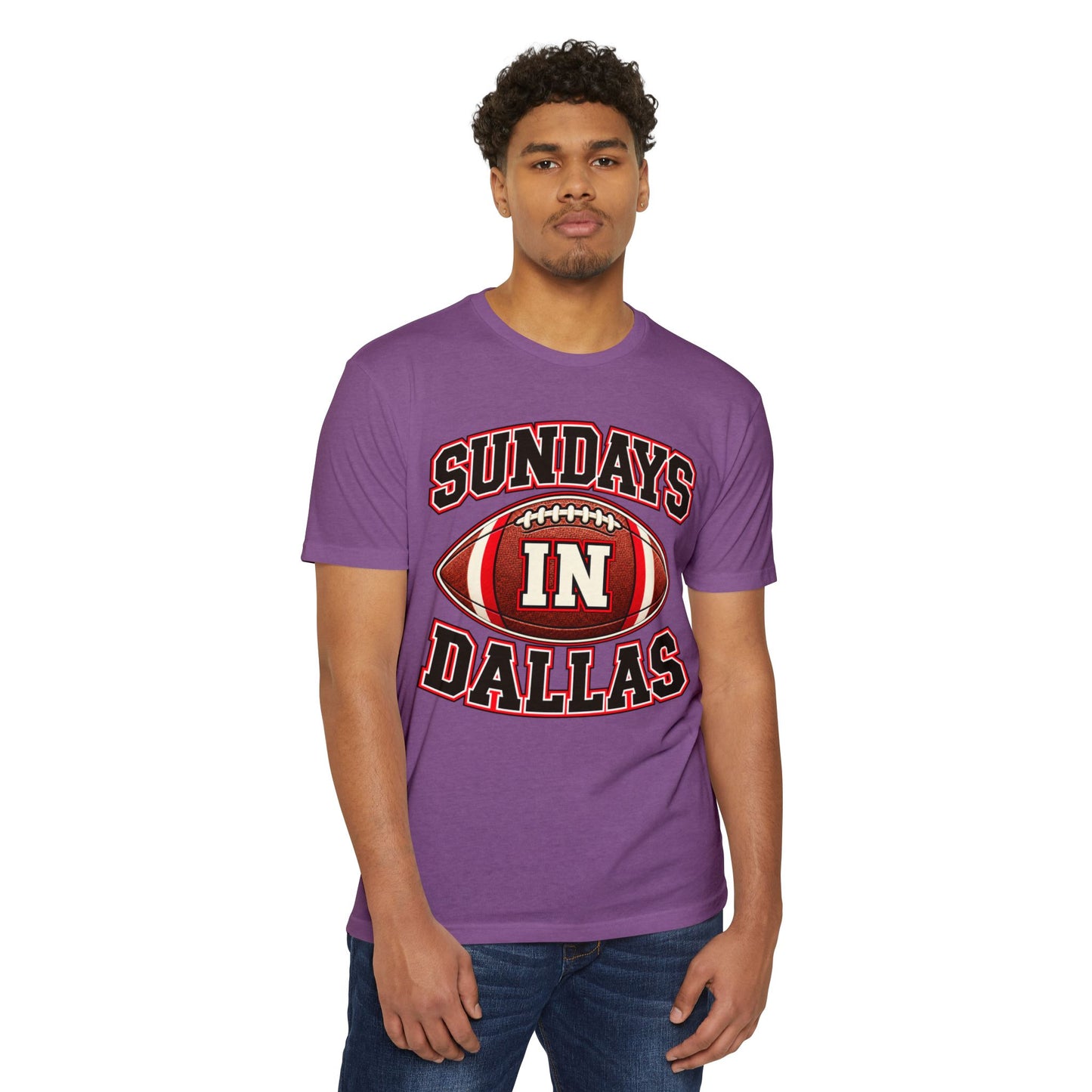 Sundays in Dallas Football T-Shirt