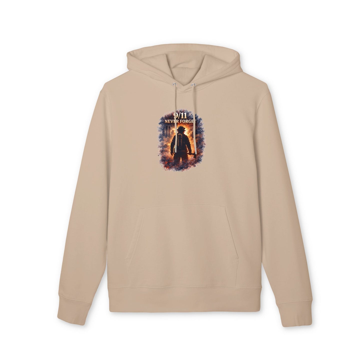 9/11 Never Forget Hoodie — Firefighter Tribute Pullover