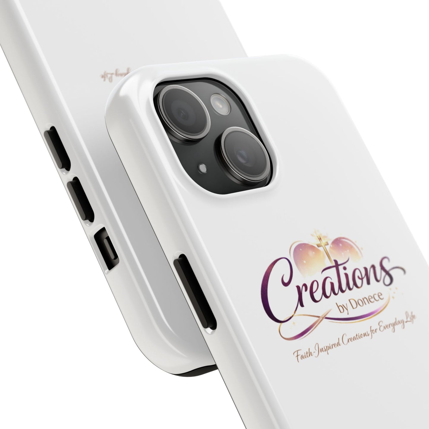 Tough Phone Case - "Creations by Donece" Logo Protective Cover