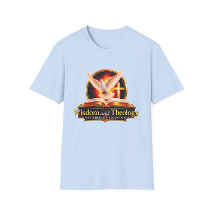 Wisdom and Theology T-Shirt — Dove, Bible & Cross Christian Tee