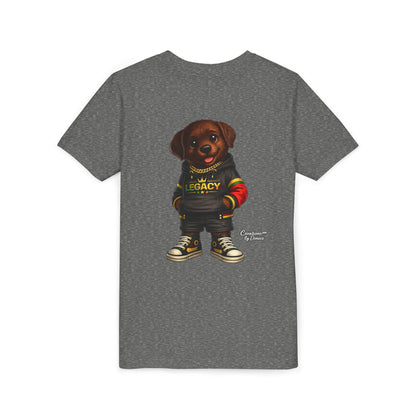 Youth Tee — Cute Rottweiler Puppy in 'Legacy' Hoodie Kids T‑Shirt