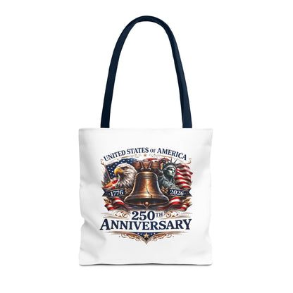 Anniversary Tote Bag — "United States of America 250th Anniversary" Liberty Bell Design