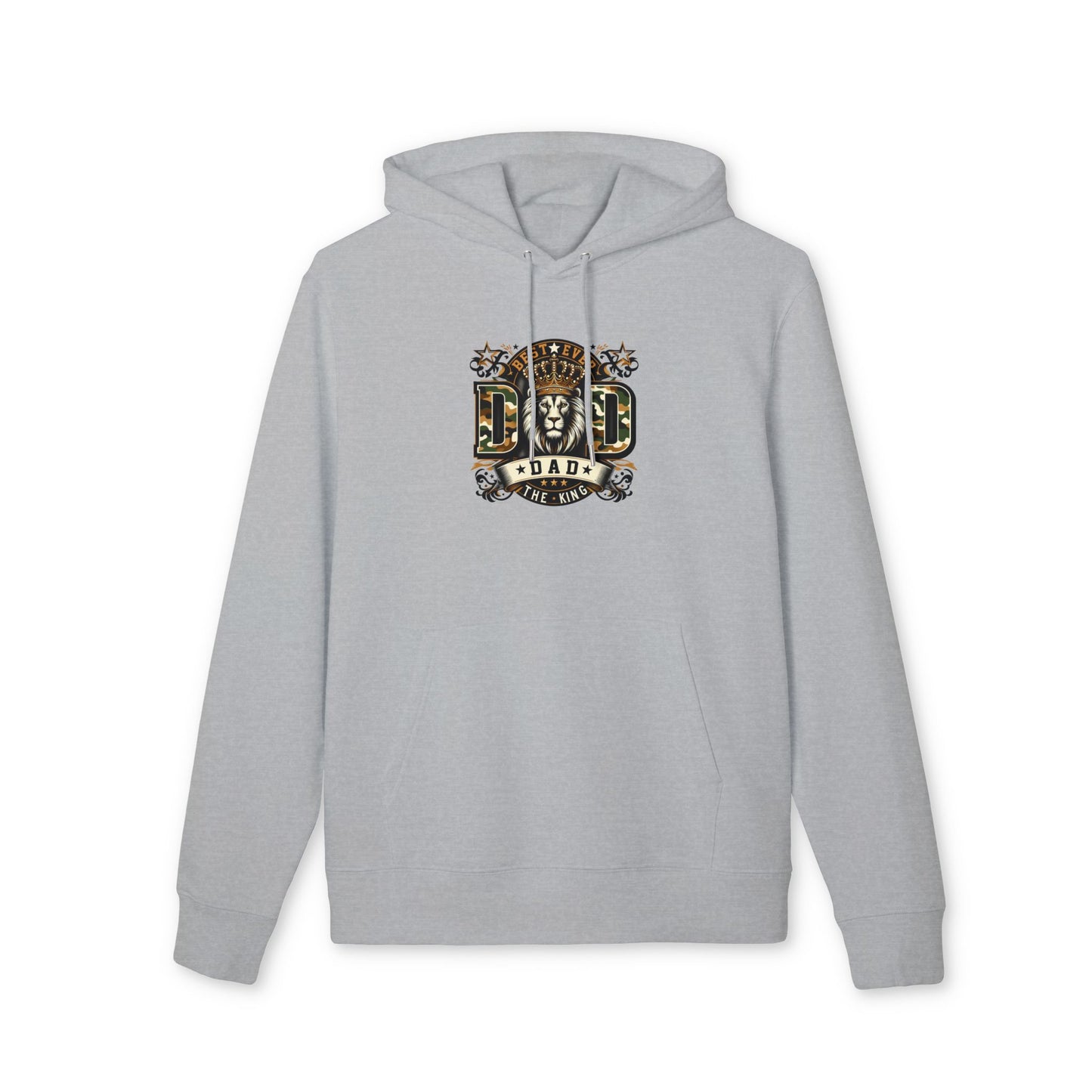Dad The King Lion Hoodie — Father's Day Vintage Crest Sweatshirt