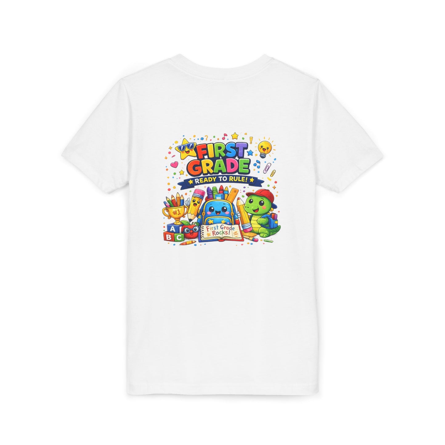 First Grade Youth T‑Shirt – "First Grade Ready to Rule" Cute Back-to-School Tee