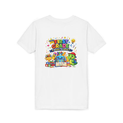 First Grade Youth T‑Shirt – "First Grade Ready to Rule" Cute Back-to-School Tee
