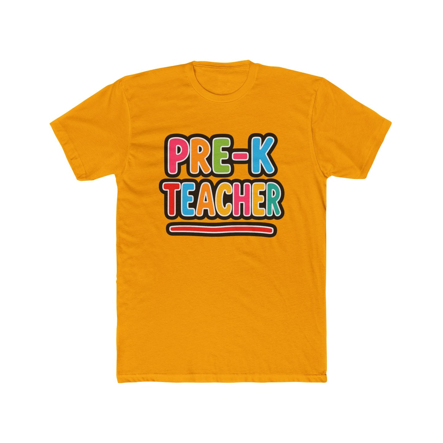 Pre-K Teacher T-Shirt — Colorful Retro Kids Classroom Tee