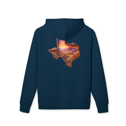 Texas Sunset Hoodie — Scenic State Outline Pullover