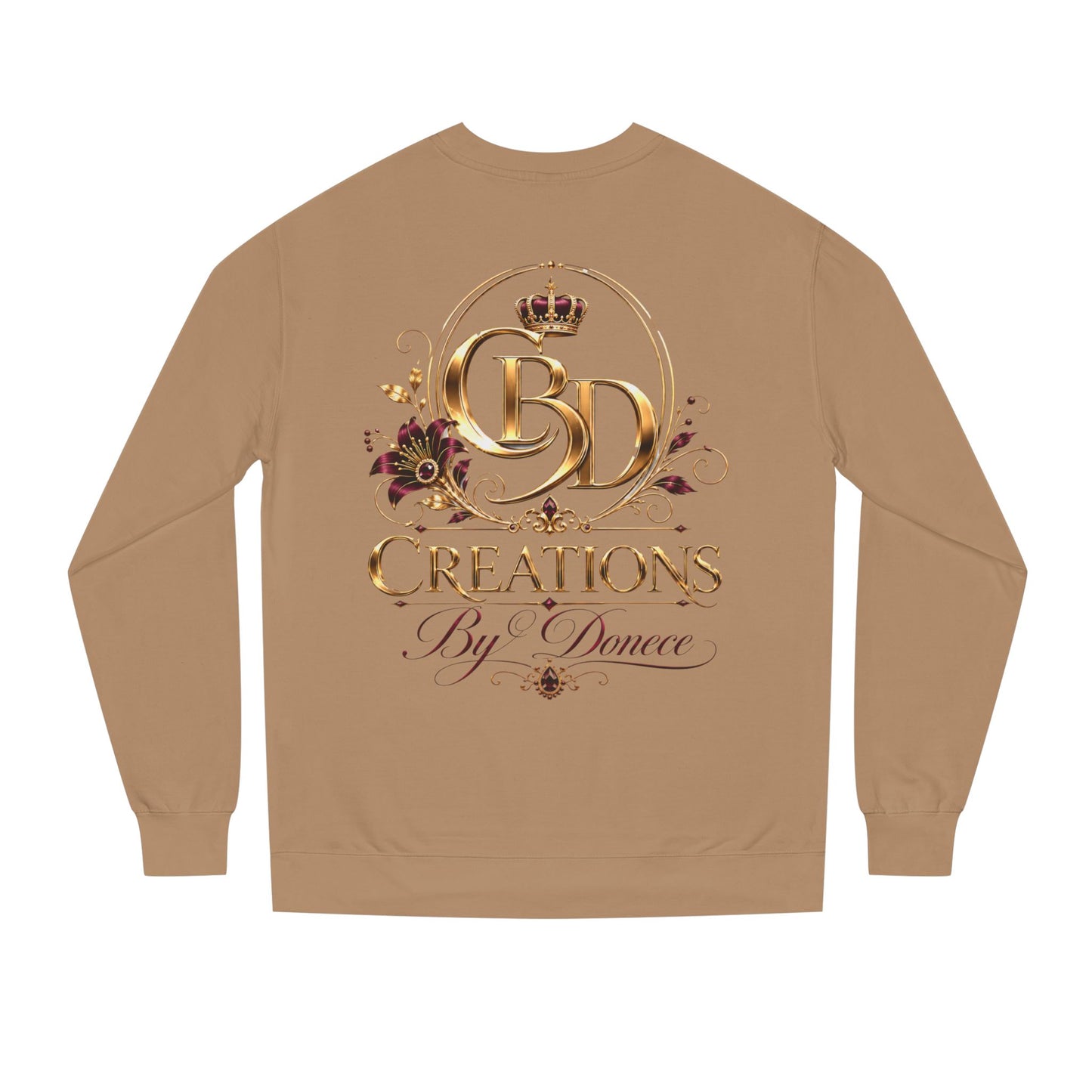 Crewneck Sweatshirt — Creations By Donece Gold Logo Crewneck