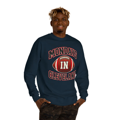Mondays In Cleveland Football Sweatshirt
