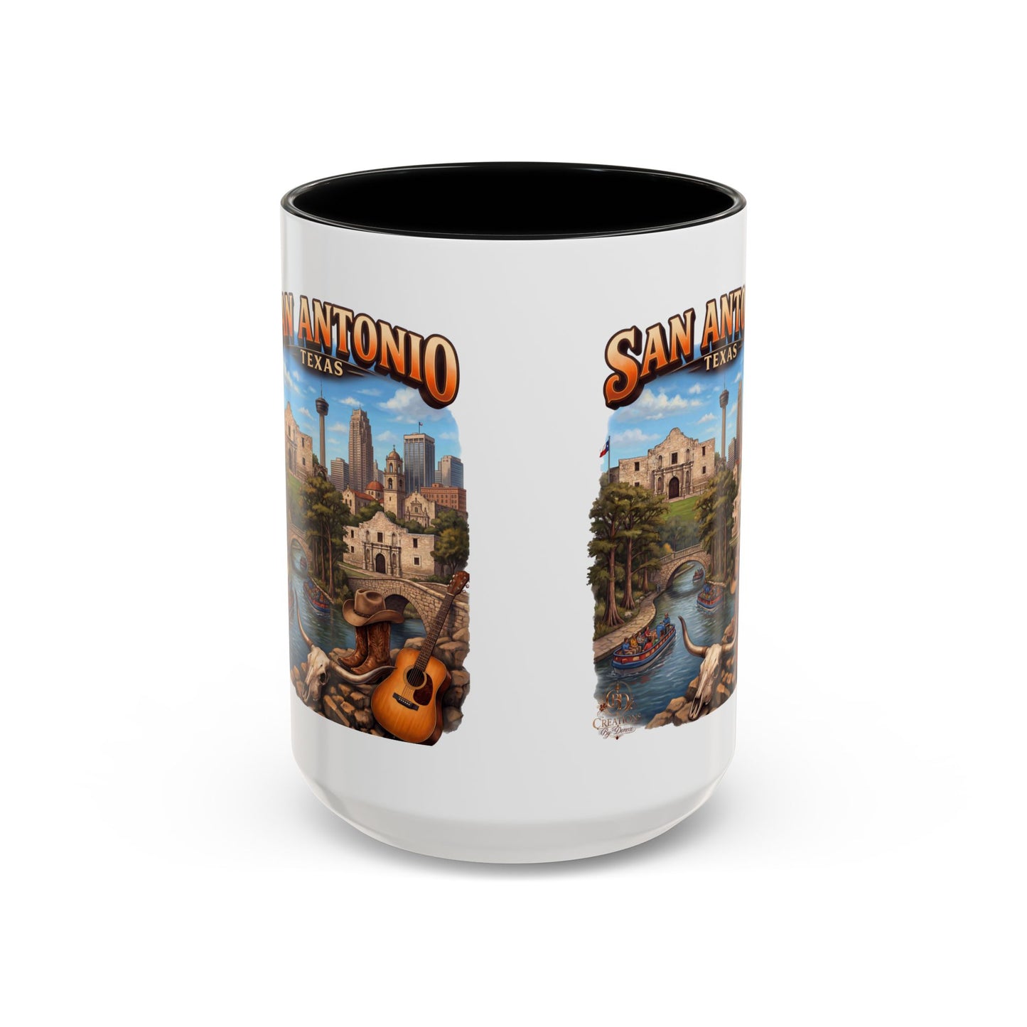 San Antonio Souvenir Coffee Mug – Texas Riverwalk Scenic Accent Mug (11/15oz)