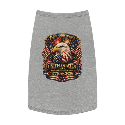 Patriotic Pet Tank — 250th United States Anniversary Eagle (1776–2026)