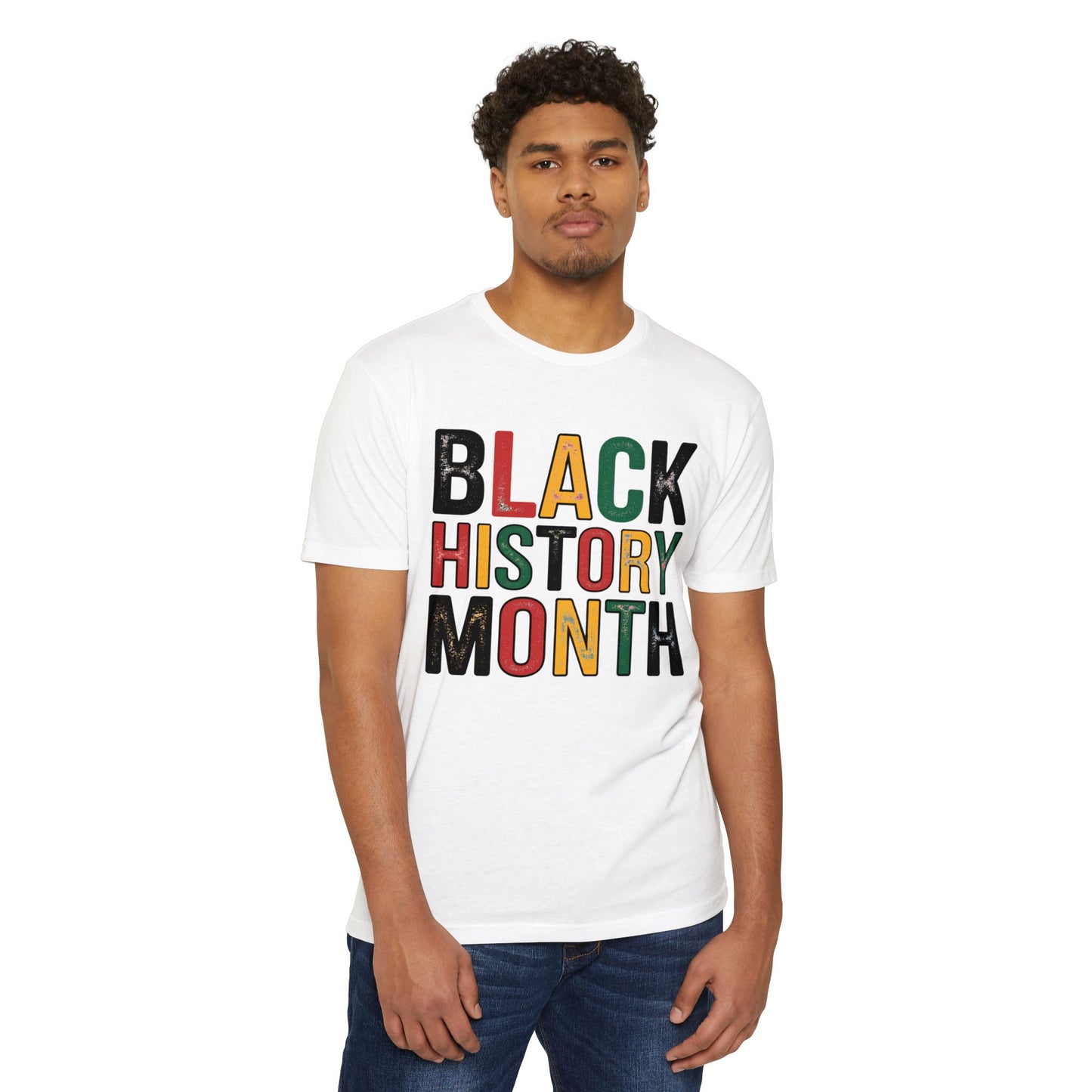 Black History Month T-Shirt — Bold Retro Pan-African Lettering