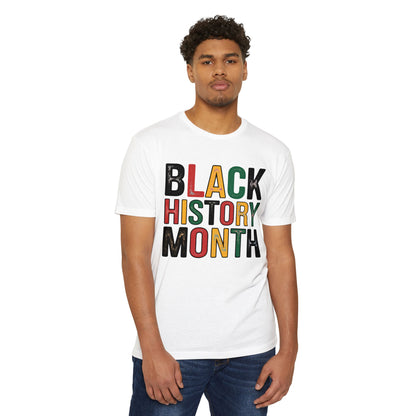 Black History Month T-Shirt — Bold Retro Pan-African Lettering